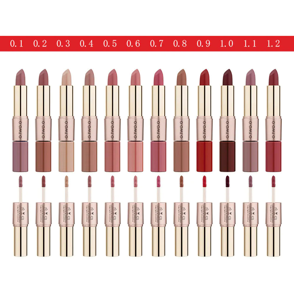 Double-headed Matte Lip Gloss Lipstick Two-in-One