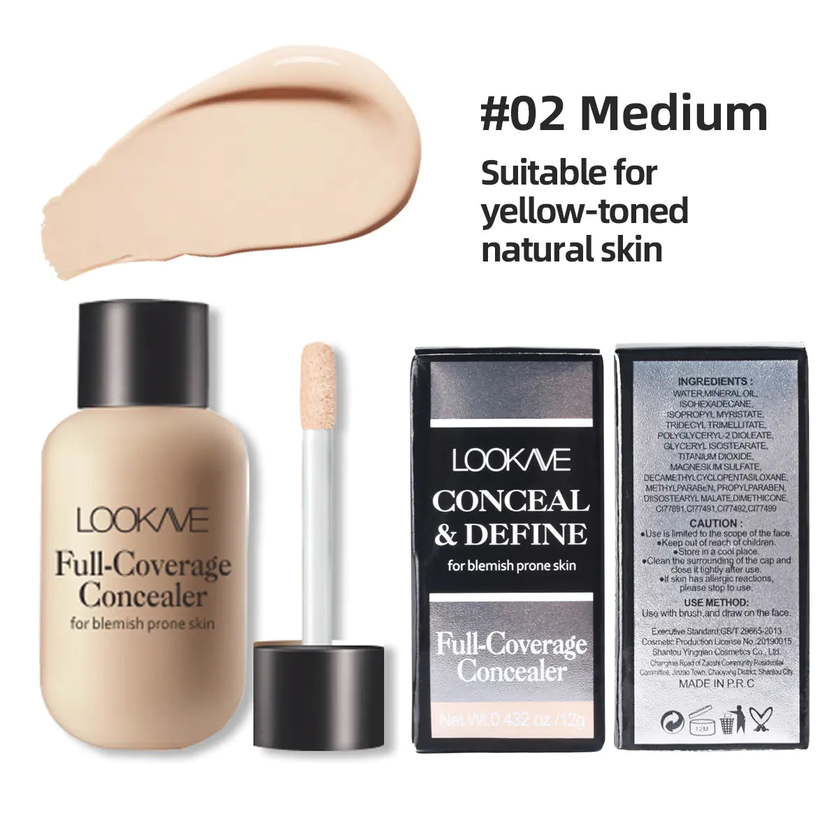 Lightweight Concealer in Small Bottle for Dark Circles