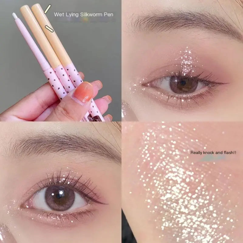 Matte and Pearly Liquid Eyeshadow Stick for Brightening