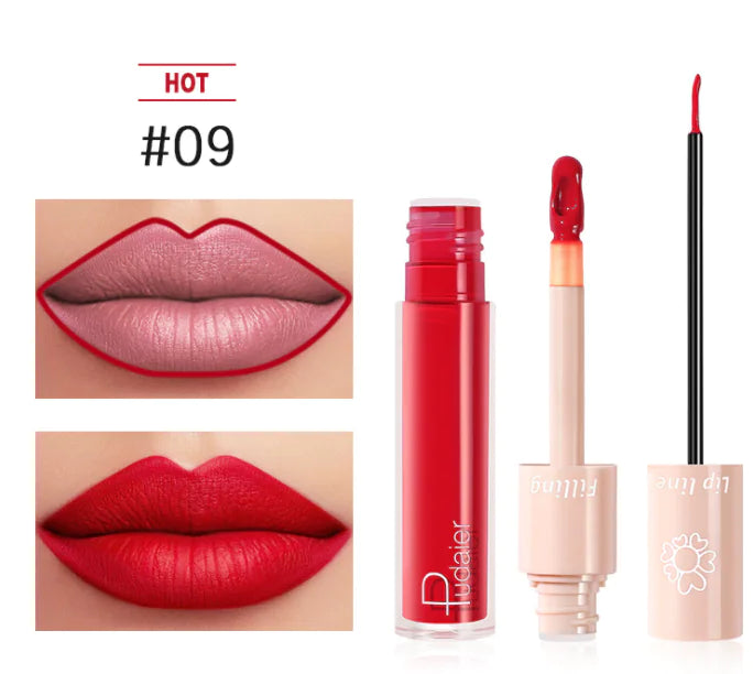 Pudaier Dual Lipstick and Lip Gloss Liquid Set