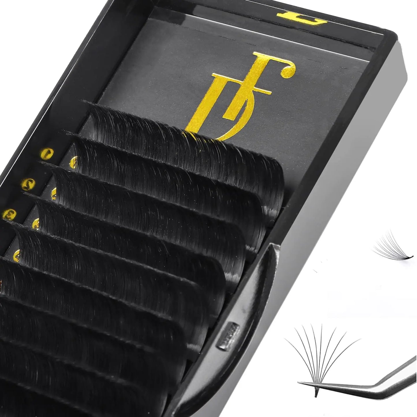 DF Eyelash Extension Volume Lash Extensions 0.05mm CC Curl 15mm Super Easy Fan Volume Lashes Rapid Blooming Volume lashes Self Fanning Dream Flower Lashes