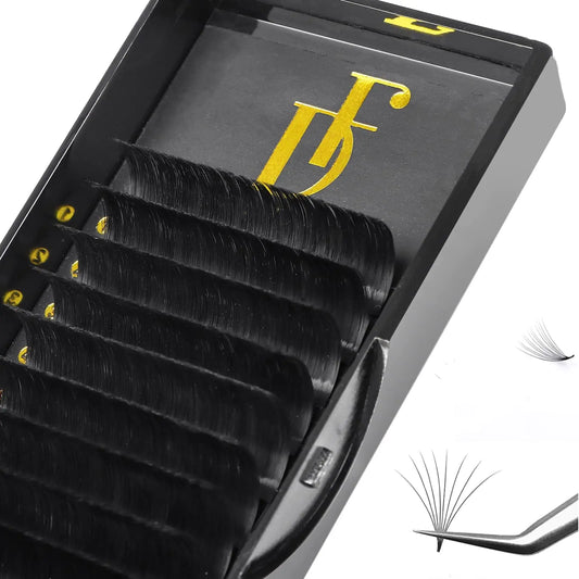 DF Eyelash Extension Volume Lash Extensions 0.05mm CC Curl 15mm Super Easy Fan Volume Lashes Rapid Blooming Volume lashes Self Fanning Dream Flower Lashes